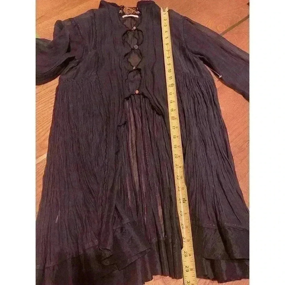 Pero Women’s Cardigan Silk Embellished Beaded Tunic Blouse Handmade Designer 36 - Picture 9 of 9